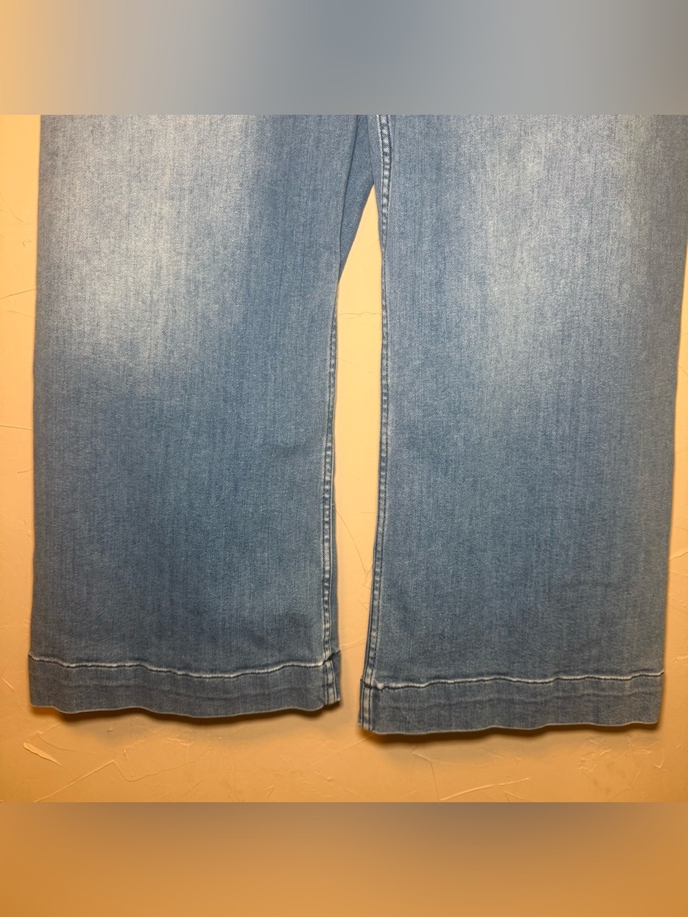 Anthropologie Maeve Colette Cropped Wide Leg Denim Size 34 Minimalist Chic - Picture 4 of 13